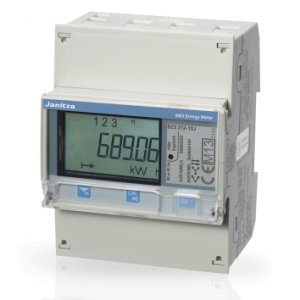 B23 312 - 10J <br> מונה תלת פאזי להתקנה על פס דין