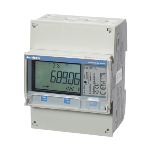 B24 312-10J <br>מונה תלת פאזי להתקנה על פס דין